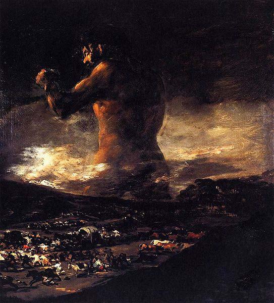 Francisco de Goya El coloso oil painting image